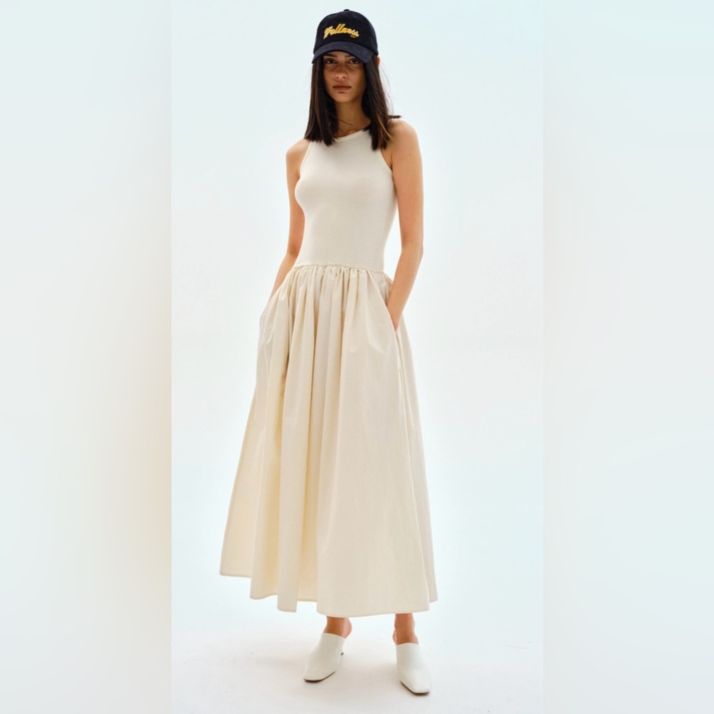 Source Unknown Cotton Tank Dress, Tofu